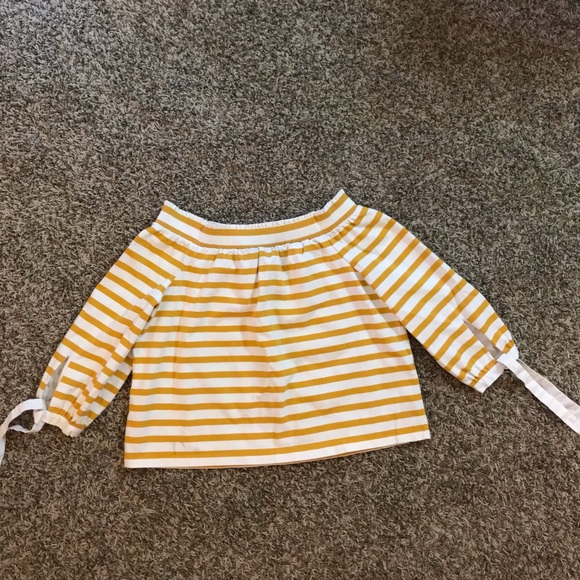 J. Crew striped off the shoulder blouse - Picture 6 of 11